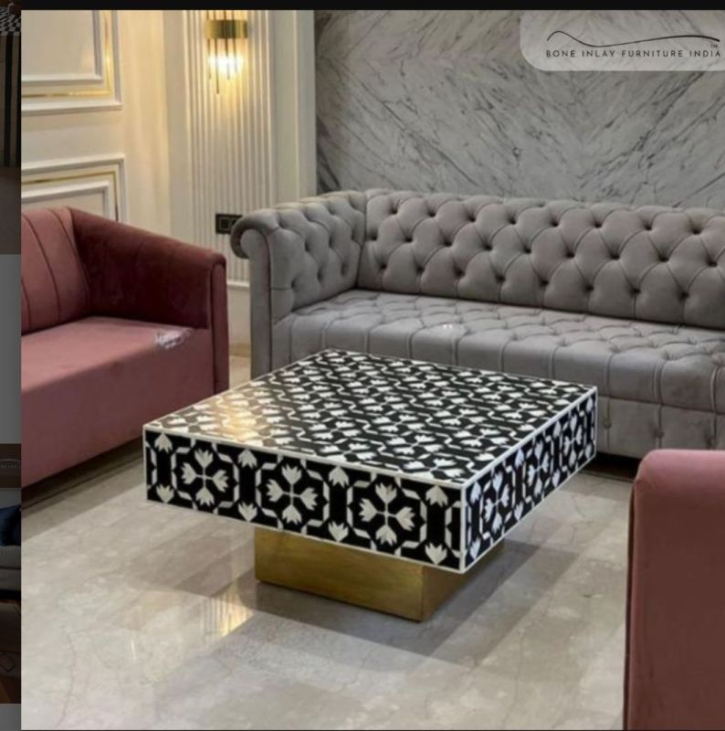 BONE INLAY CENTER TABLE